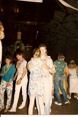 Lauriston fire station - 'Hawaiian' dance 1984